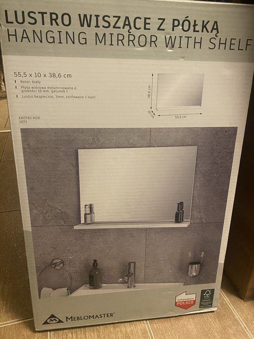 Lustro z polka 55,5x38,6