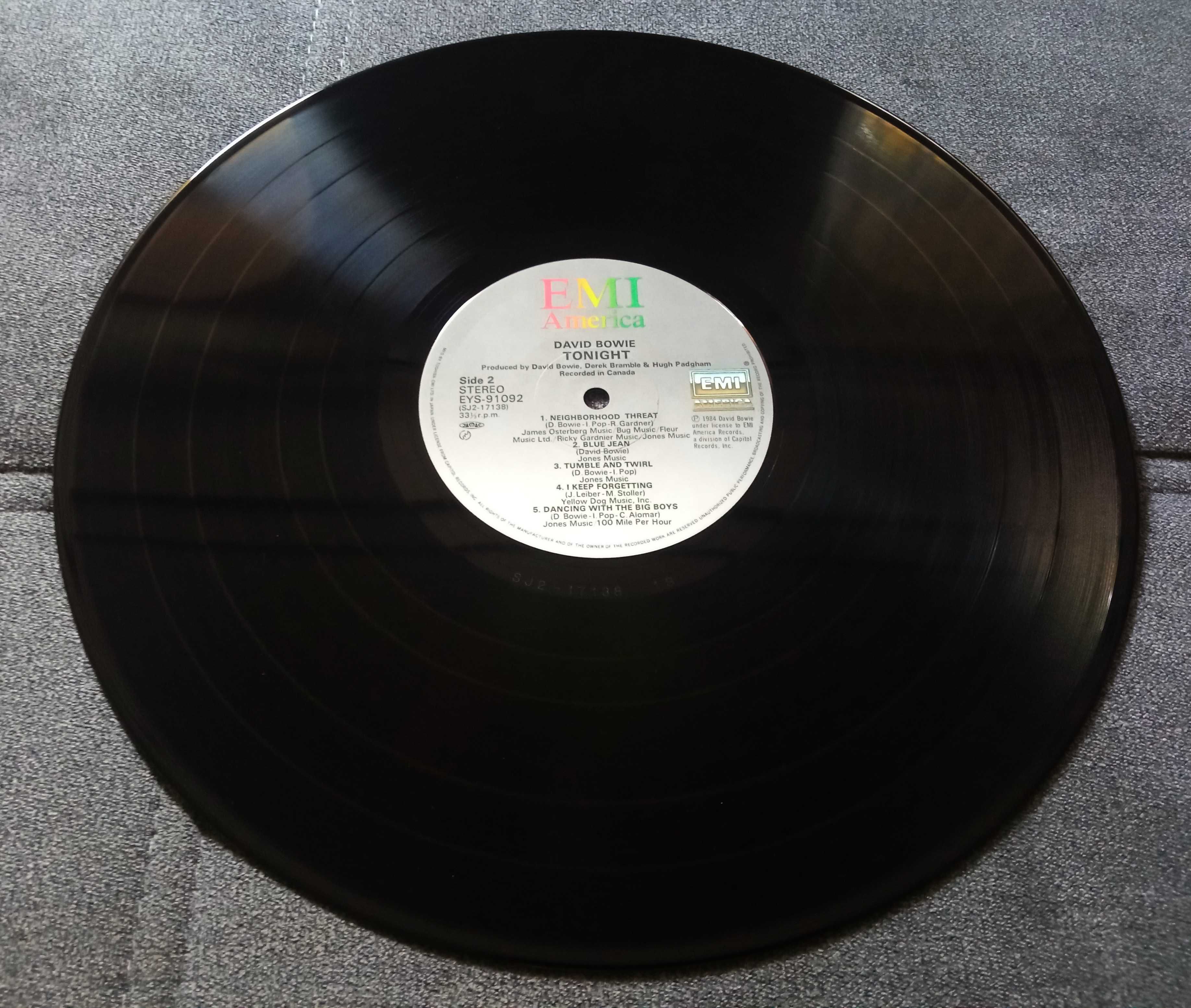 David Bowie Tonight winyl 1press 1984 Japan Obi