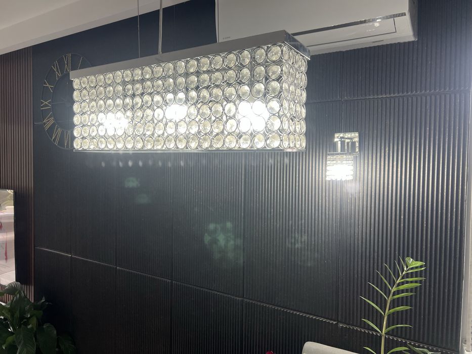 Lampa i dwa kinkiety kryształ glamour