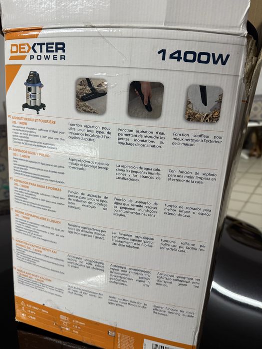 Aspirador dexterusado apenas uma vez