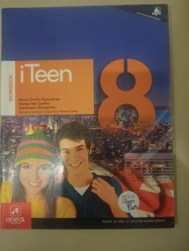 Caderno de fichas de inglês