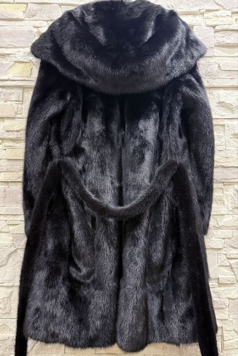 Норковая шуба с капюшоном Греция, ог 120