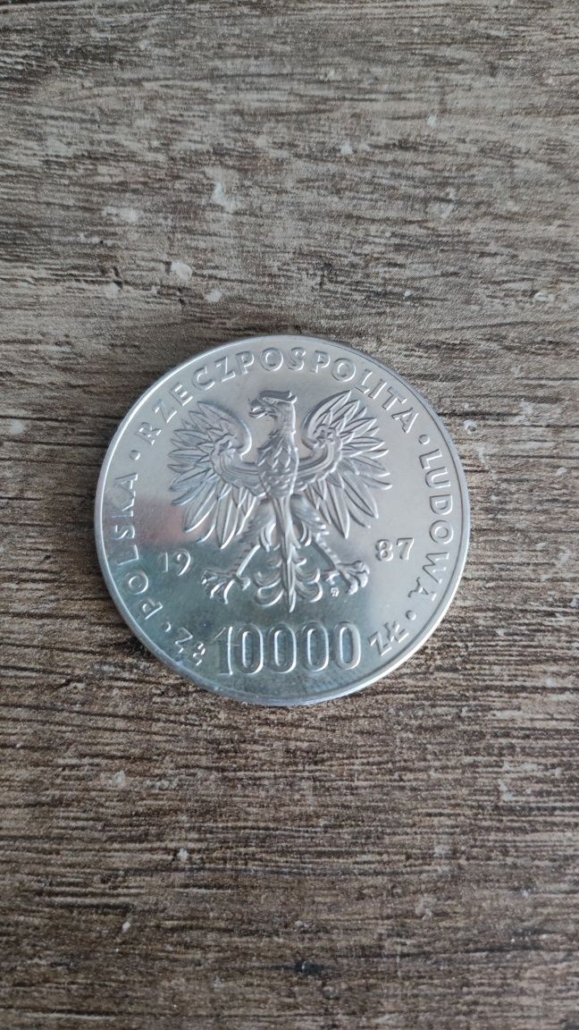 Srebrna moneta Jan Paweł II 1987 + 2 gratis