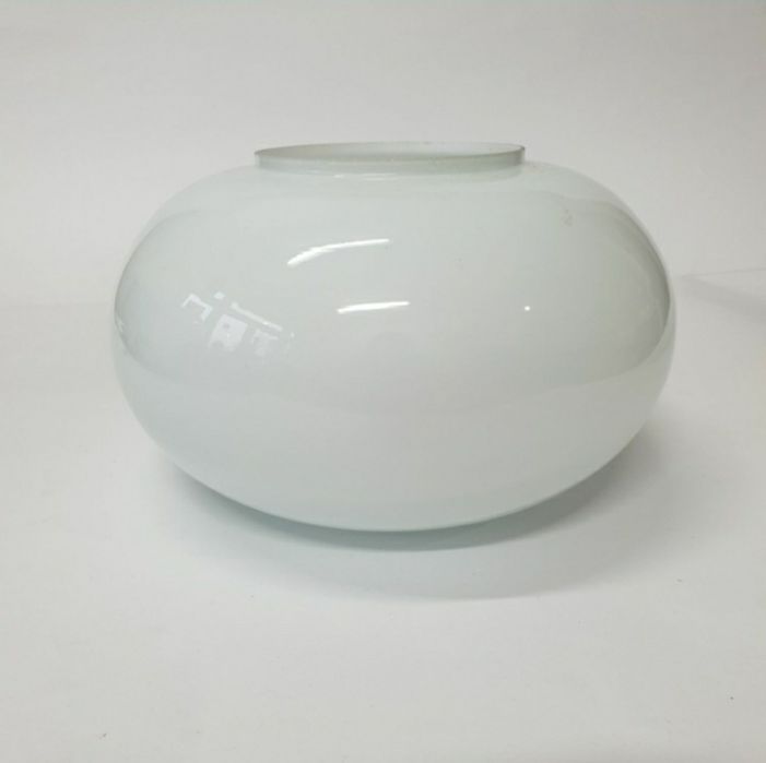 Klosz biały, szklany, duży