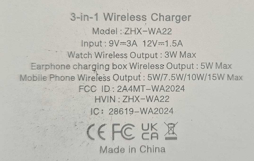 Ładowarka bezprzewodowa stacjonarna iPhone magsafe zhx-wa22