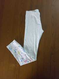 Little kids legginsy 134 dla dziewczynki 8-9 lat motyw morski szare