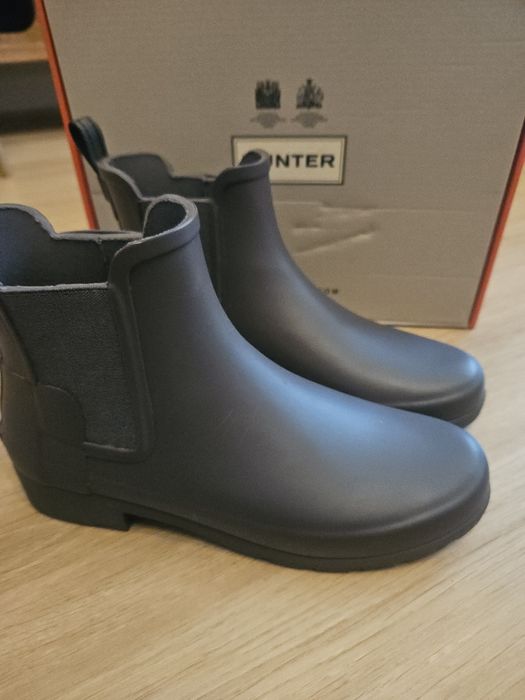 Kalosze botki HUNTER brazowe czekoladowy rozmiar 37