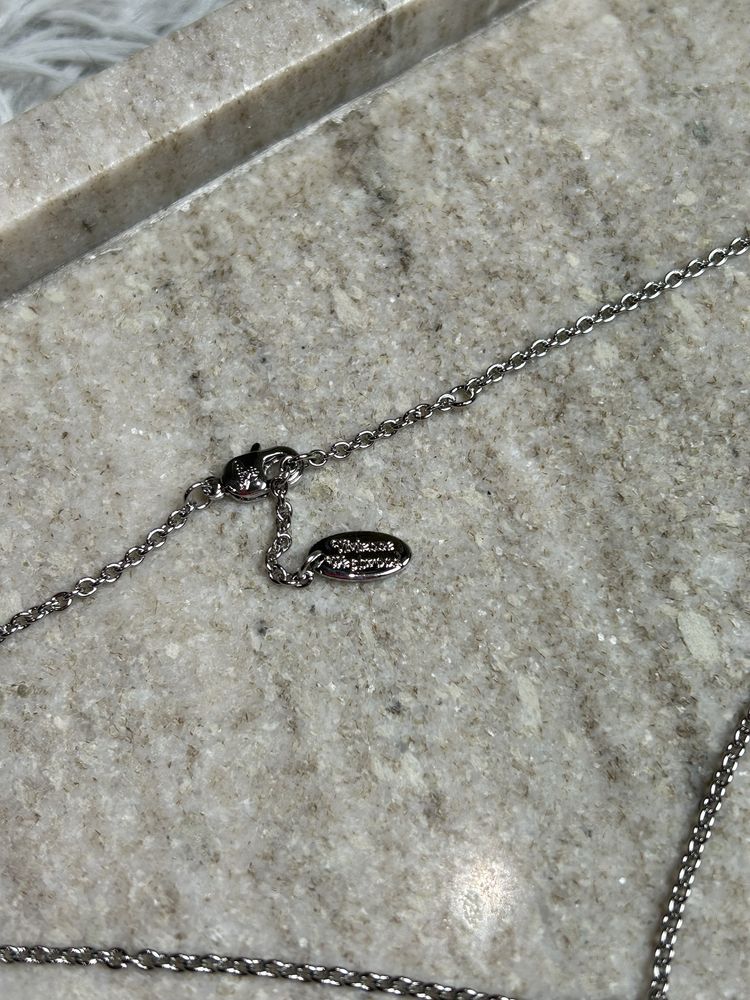 Vivienne Westwood Mini Black Heart Necklace подвеска кулон