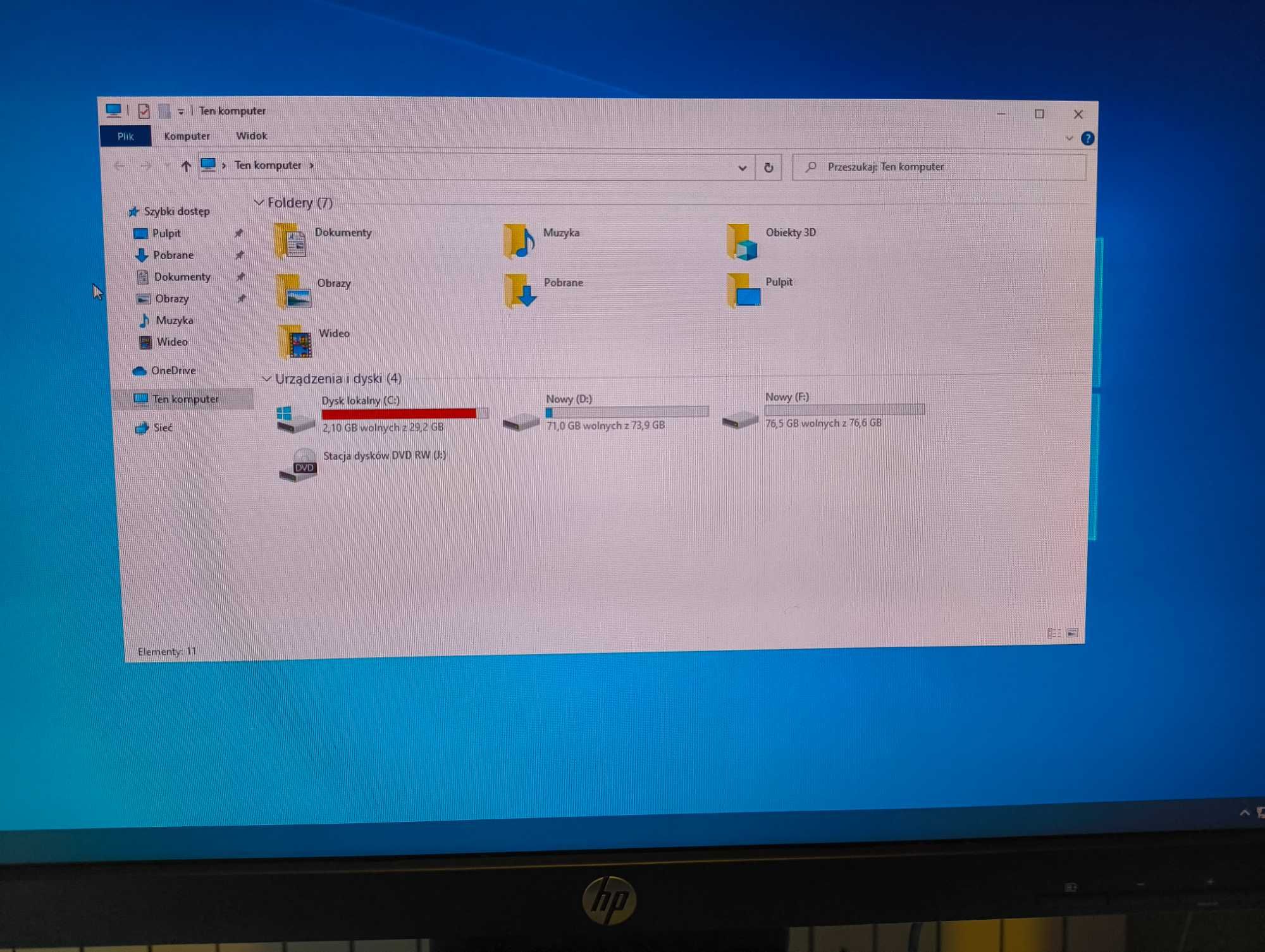 Zestaw komputerowy komputer monitor 24 INTEL AMD R9 270 WINDOWS 10 PRO
