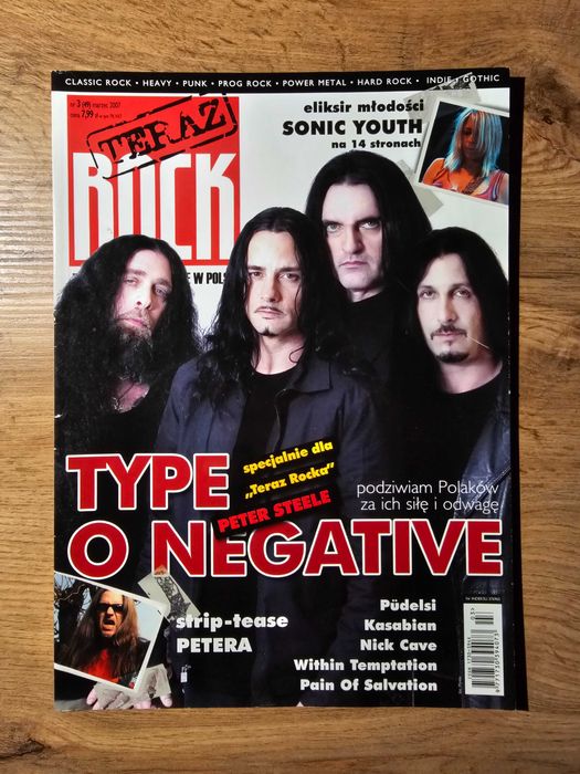 Teraz Rock 3 (49) marzec 2007 - Type O Negative, Sonic Youth