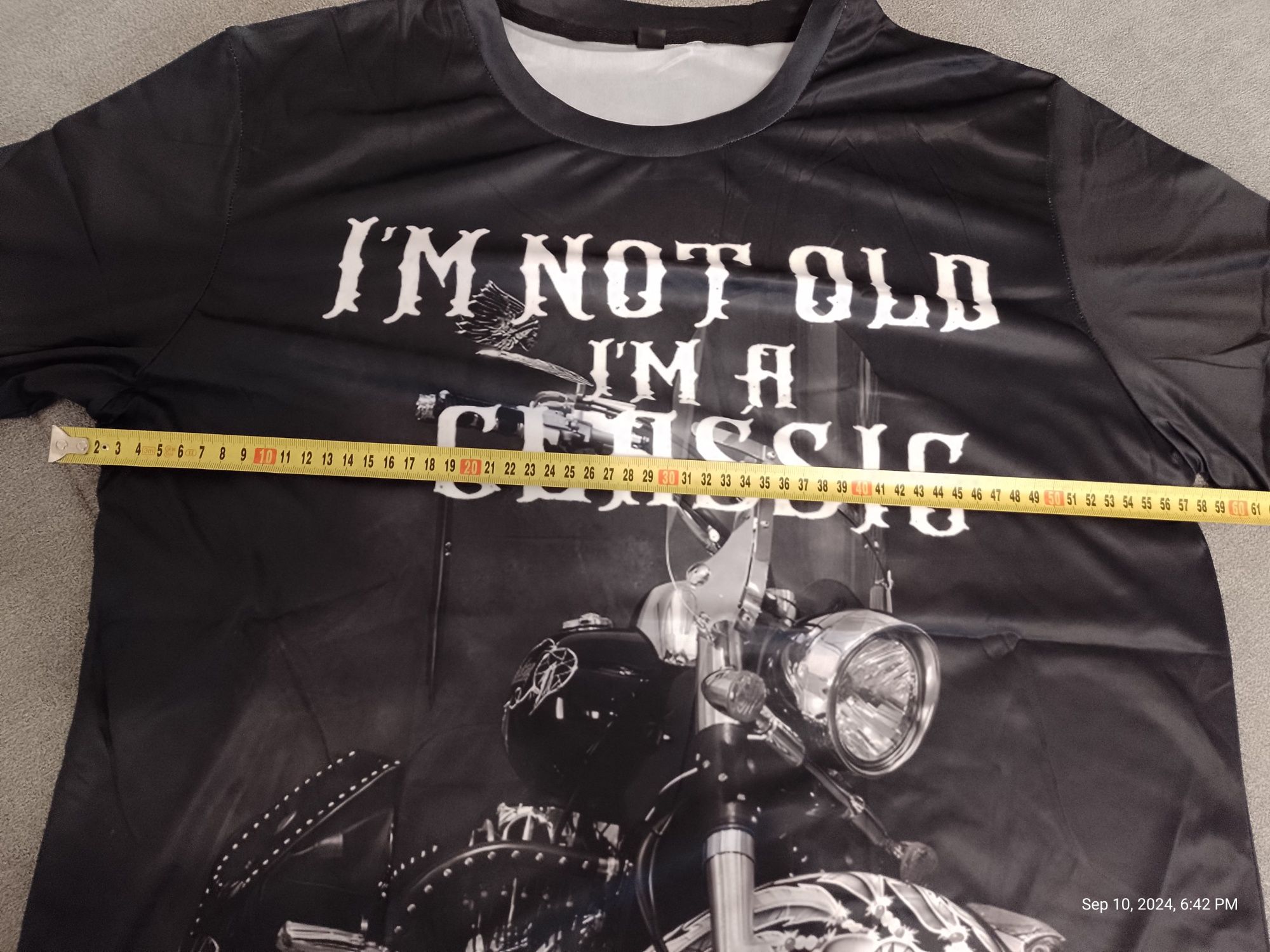 Koszulka Termoaktywna 3D Vintage Męski,Motocykl! Rozmiar L .TANIO!