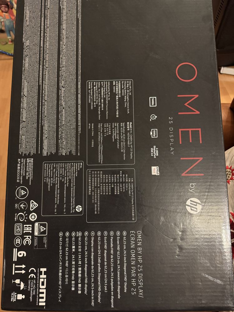 Monitor OMEN 25” 144Hz