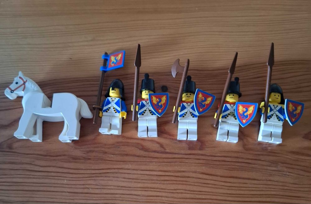 Lego Bonecos Figuras Cavaleiro, Soldados Guardas Imperiais Blue Coats