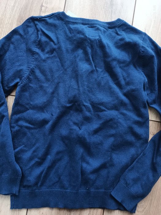 Sweter Smyk z metką r.140 granatowy śliczny