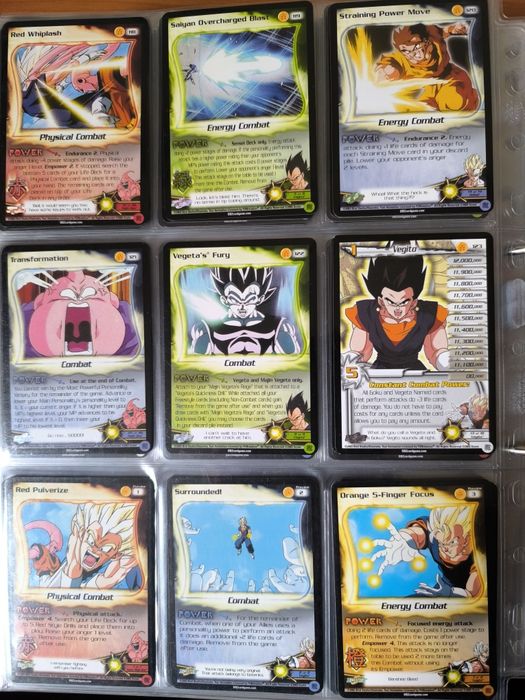 Karty Dragon Ball Z CCG SCORE kompletna Fusion saga 1-123.