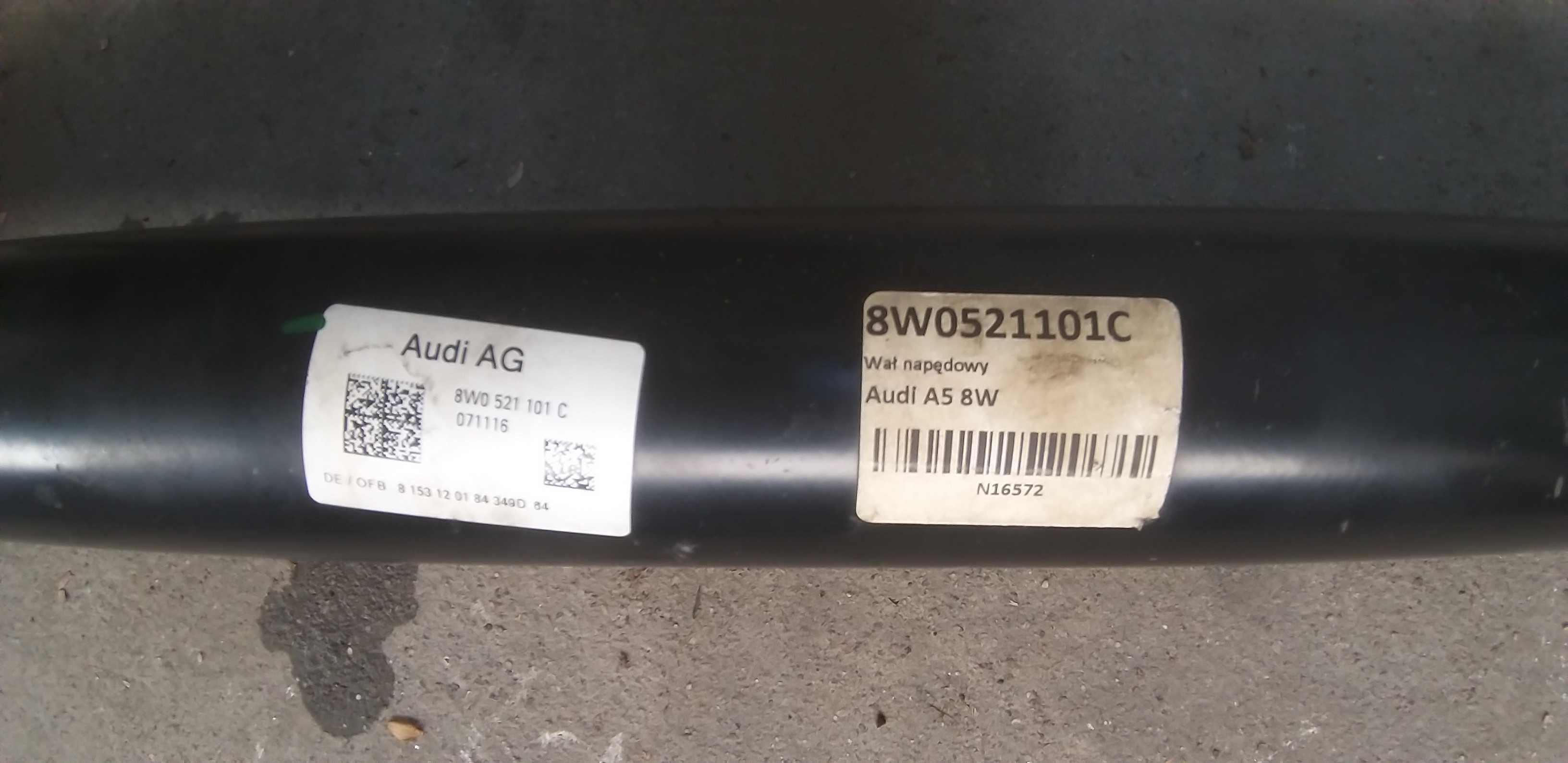 wał napędowy audi a4 s4 rs4 a5 s5 rs5