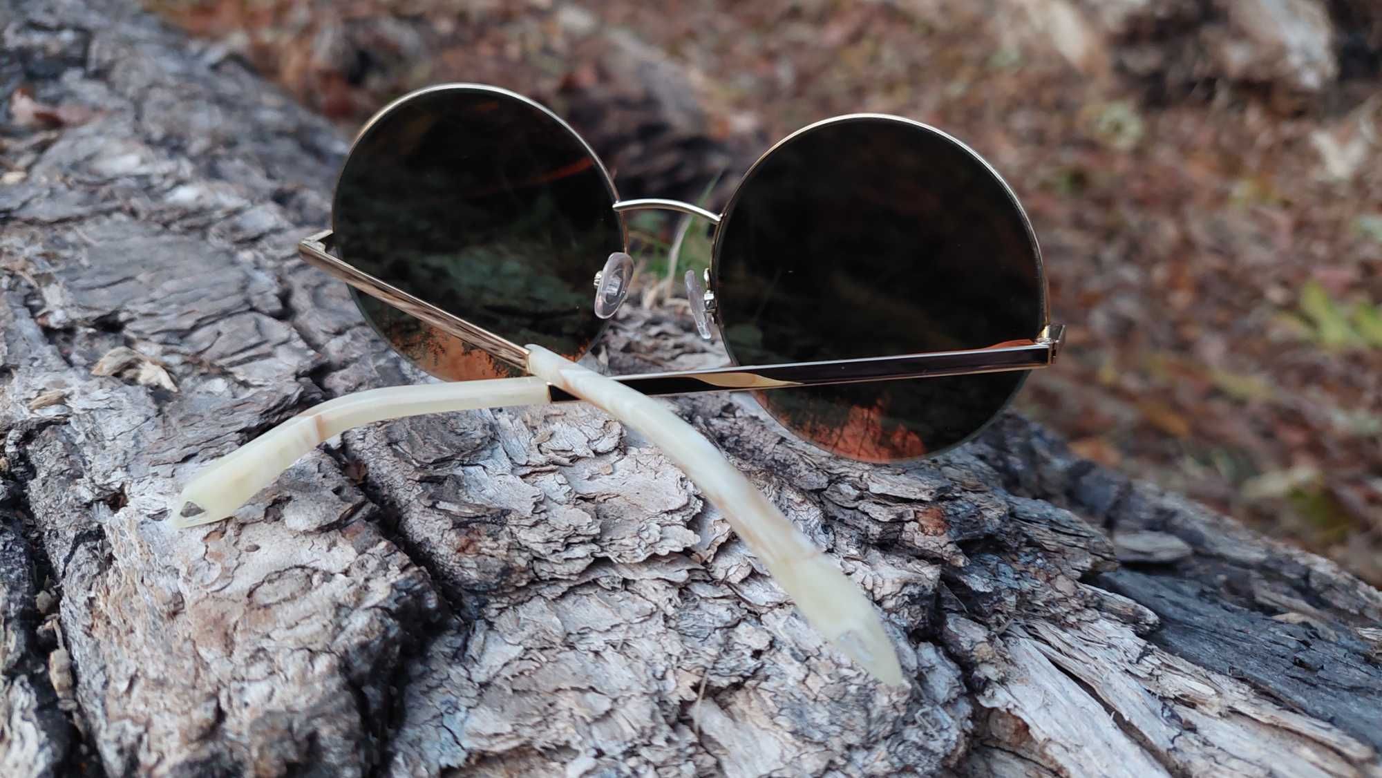 Damskie Okrągłe lustrzane okulary  VBS95 C01 Victoria Beckham!