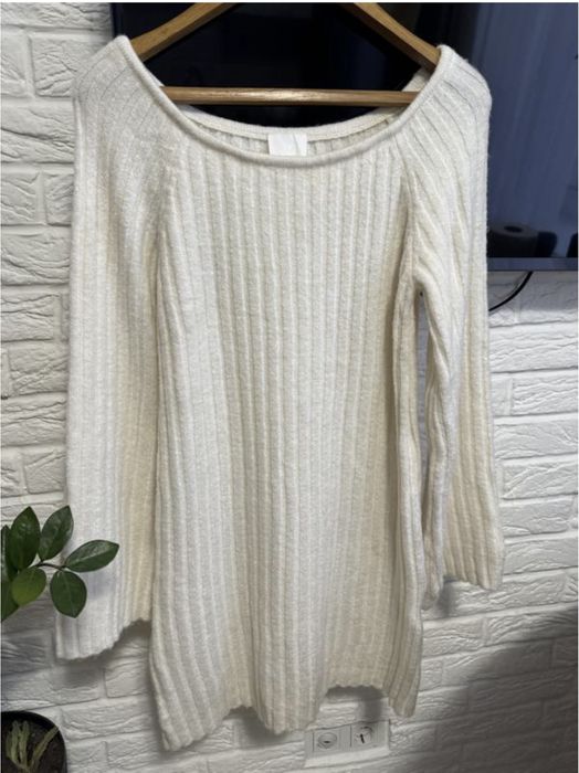 Плаття біле тепле h&m , s, M