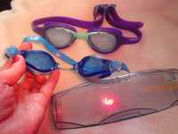 SPEEDO okulary do nurkowania dwie pary na basen dla dziecka i dorosłej