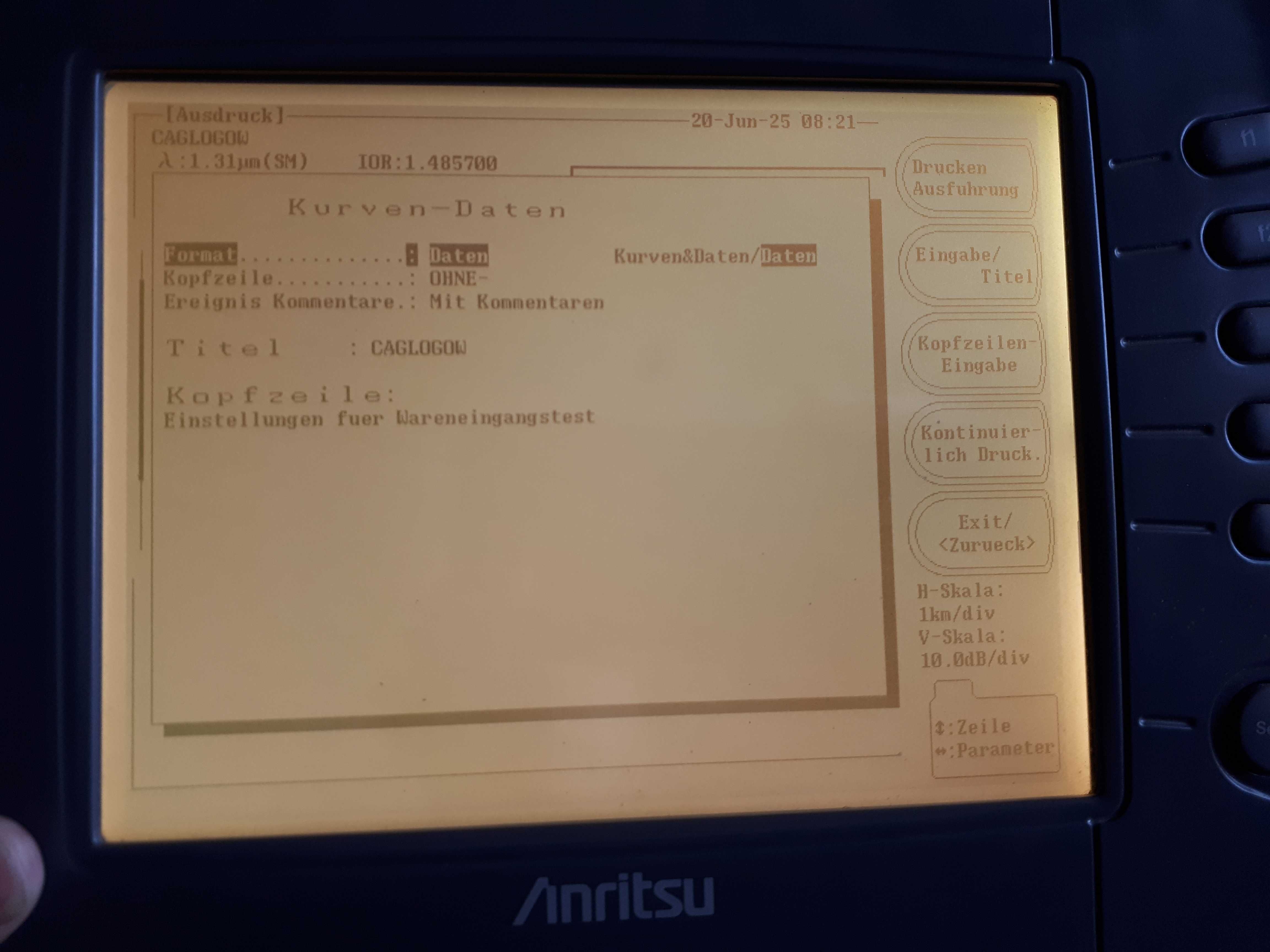 Reflektometr optyczny Anritsu MW9070A