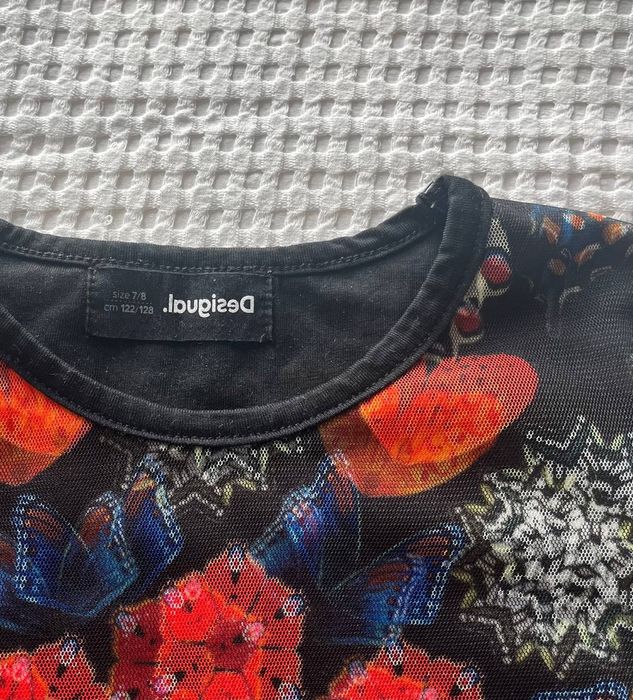 Oryginalna bluzka Desigual dla dziewczynki. Rozmiar: 122–128 cm