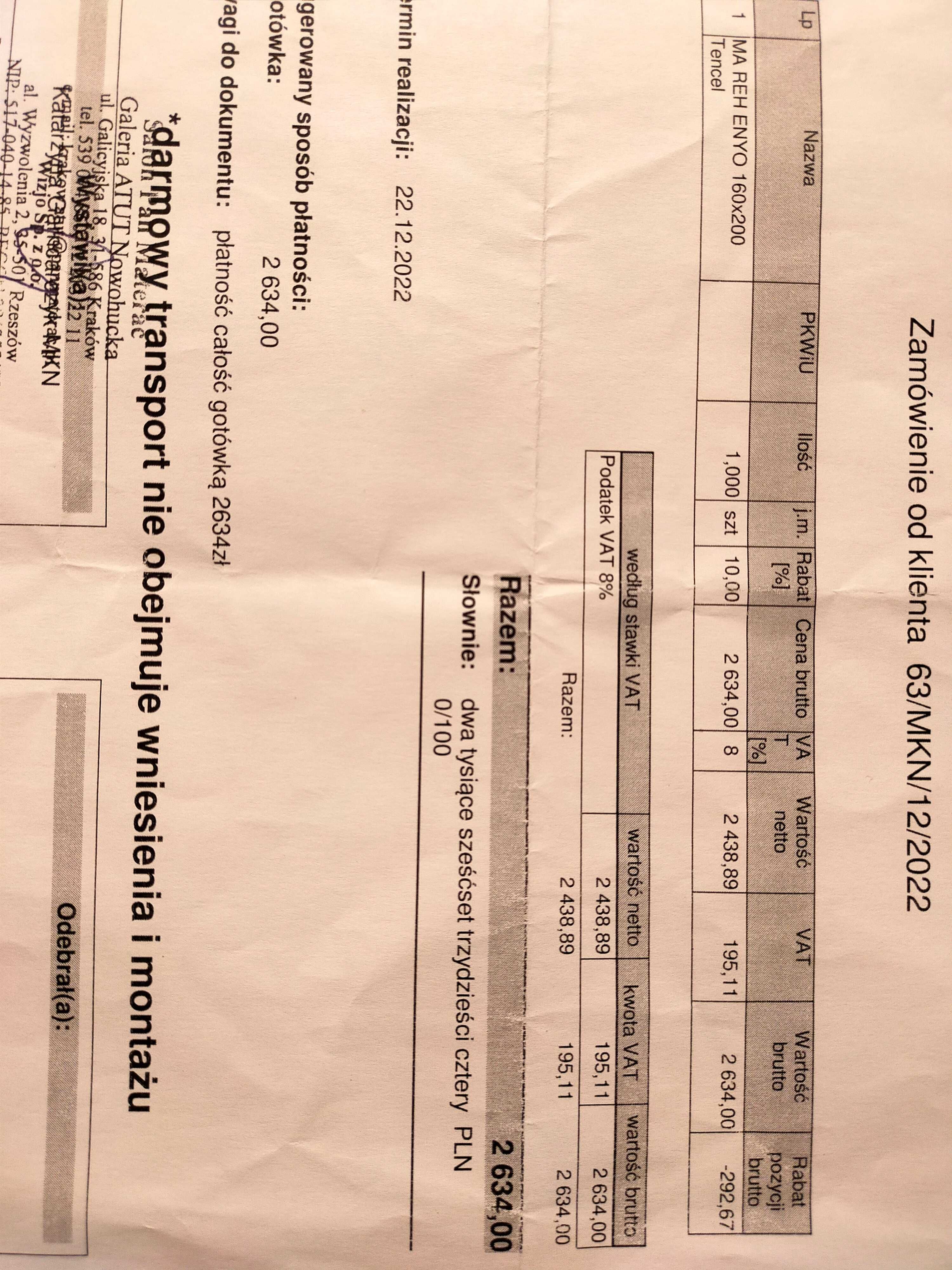 Łóżko Malm z pojemnikiem 160x200 +materac Janpol