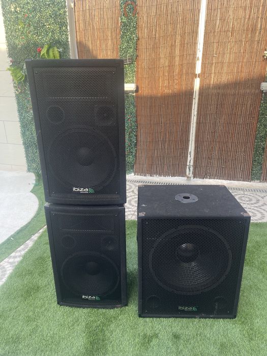 Sistema de som PA (Ibiza Sound CUBE1512)
