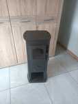 Piec kominek stalowy koza 7 kW piec + rura + kolanko