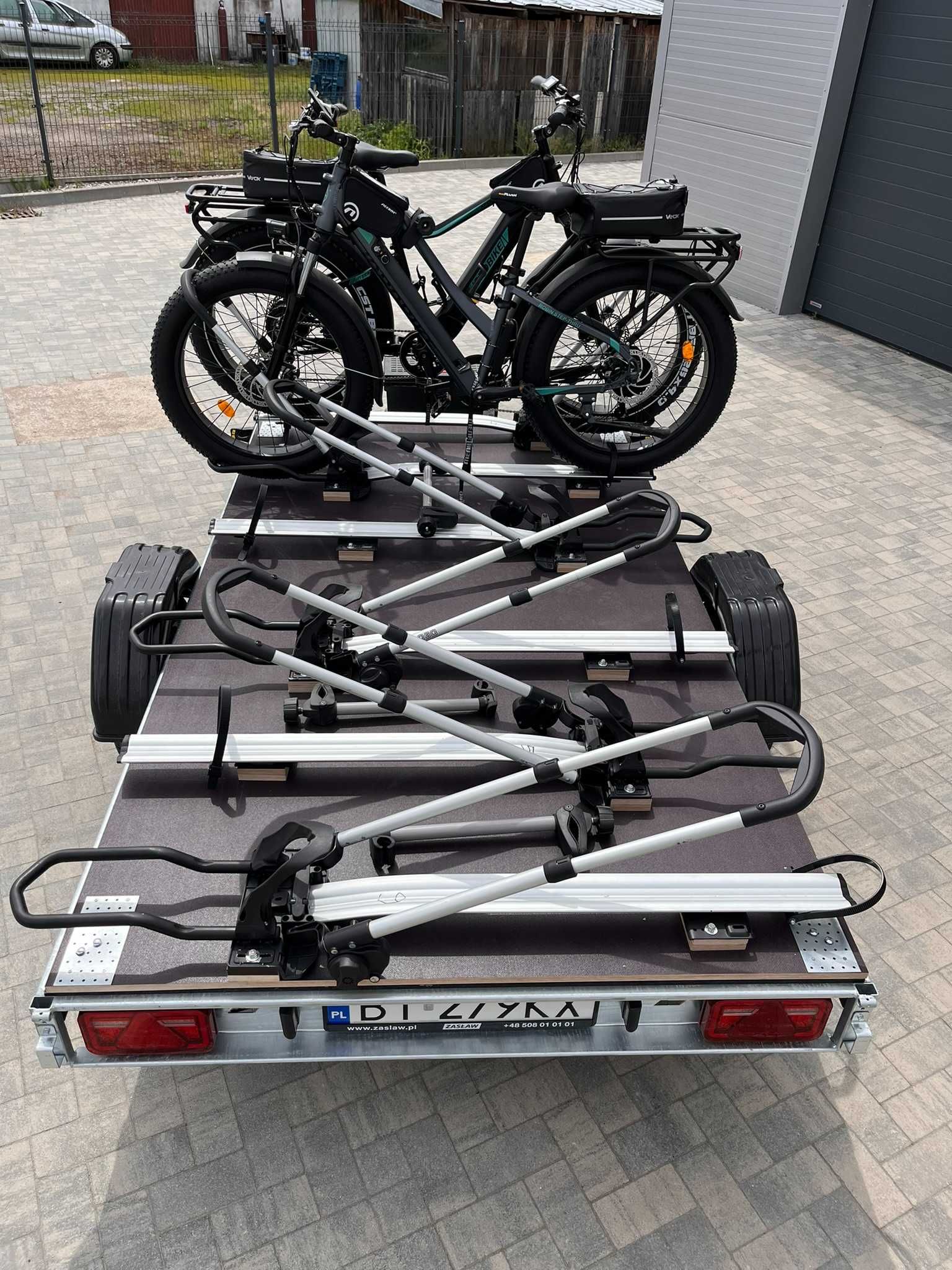 Wynajem przyczepa do transportu 6 rowerów