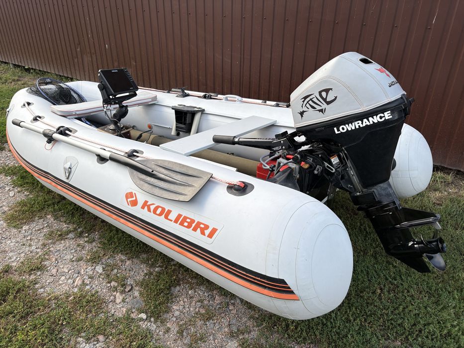 Комплект лодка+ мотор+ехолот(KOLIBRI,MERCURY,LOWRANCE)