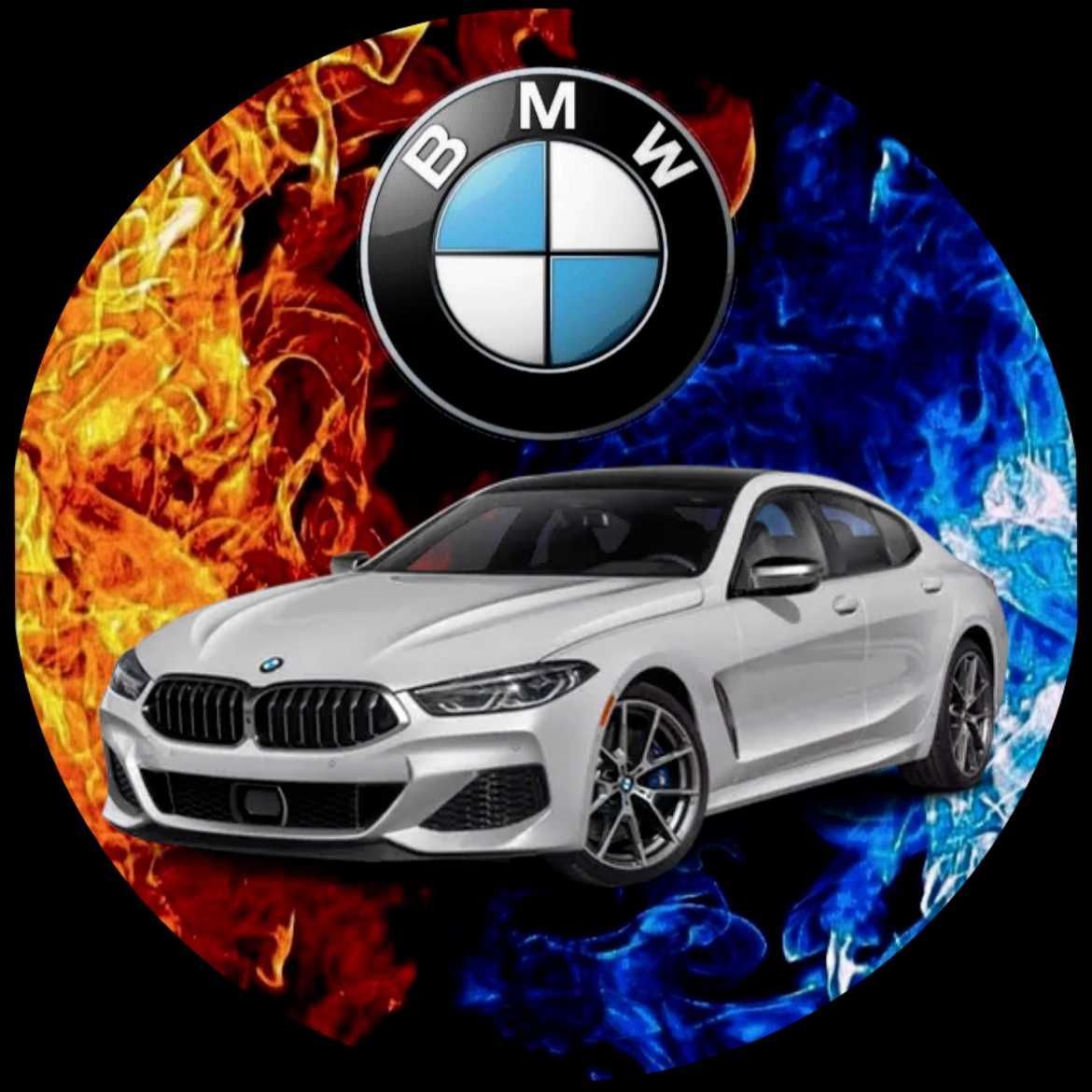 Opłatek na tort BMW Auto Samochód Logo Tekst