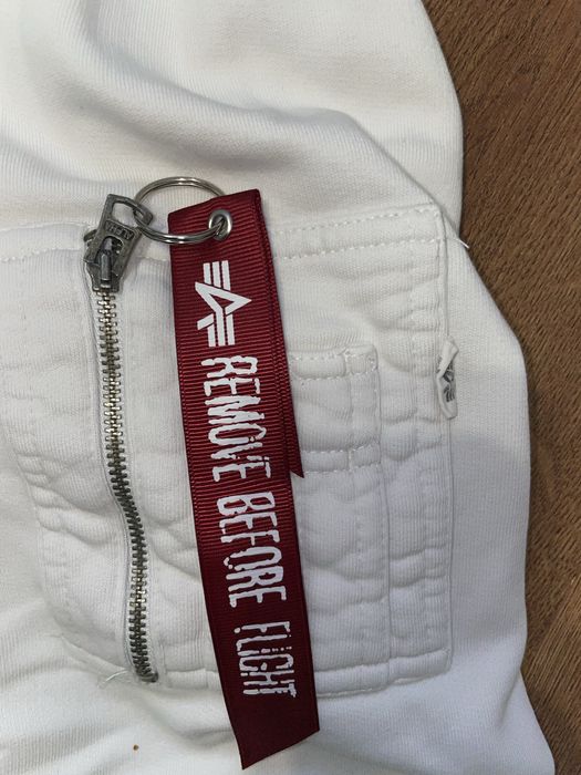 Кофта alpha industries EMB organics white