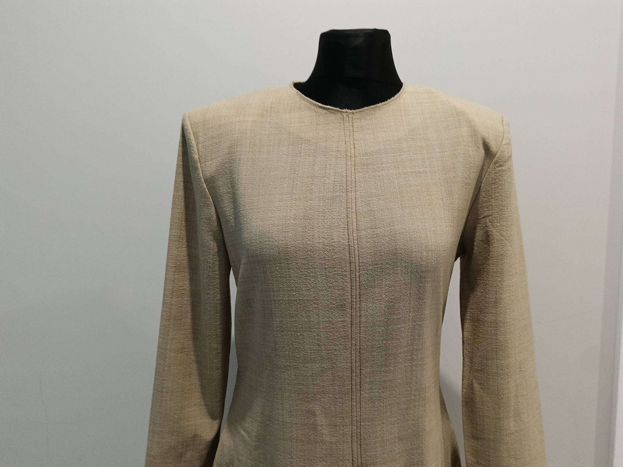 Dopasowana sukienka z wełną Zara XL