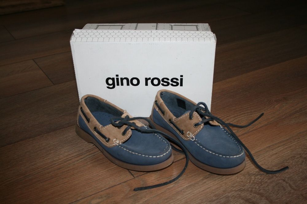 Półbuty buty dziecięce chłopięce Gino Rossi skóra skórzane rozmiar 30