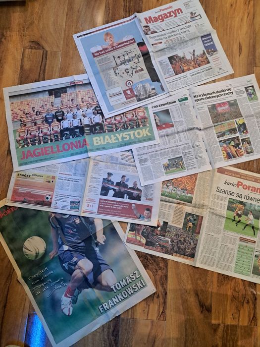 Plakaty z gazet zestaw Jagiellonia Białystok