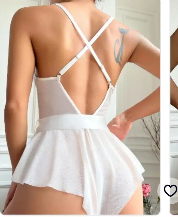 Піжама боді мережевна asos пенюар боди белое