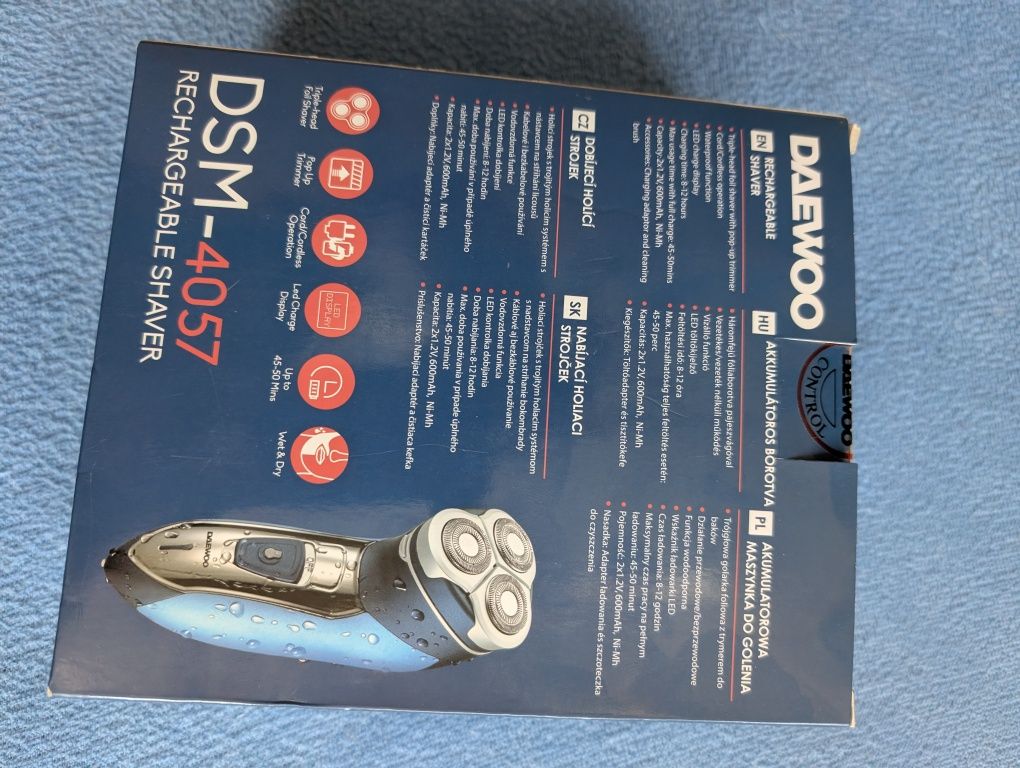Maszynka do golenia Golarka elektryczna męska nowa