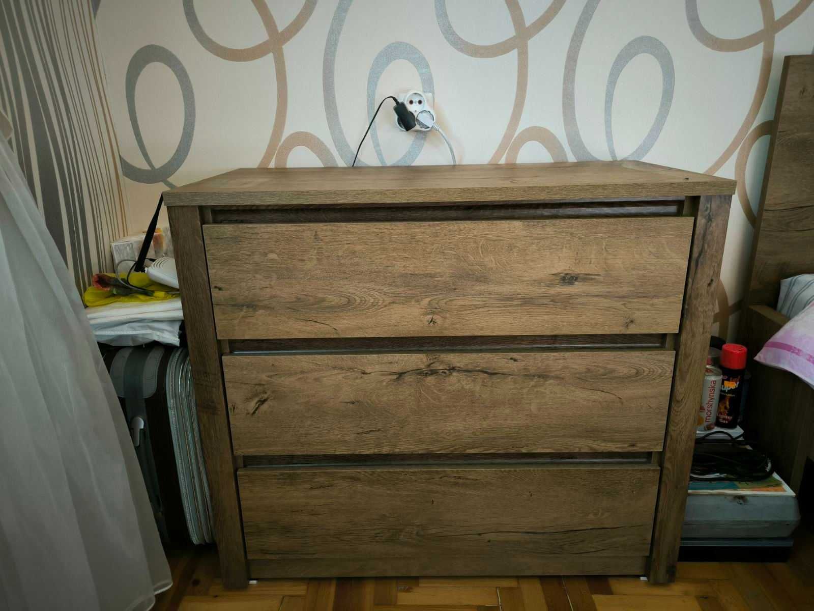 JYSK Шкаф Полный комплект мебели в спальню юск кровать комод тумбочка