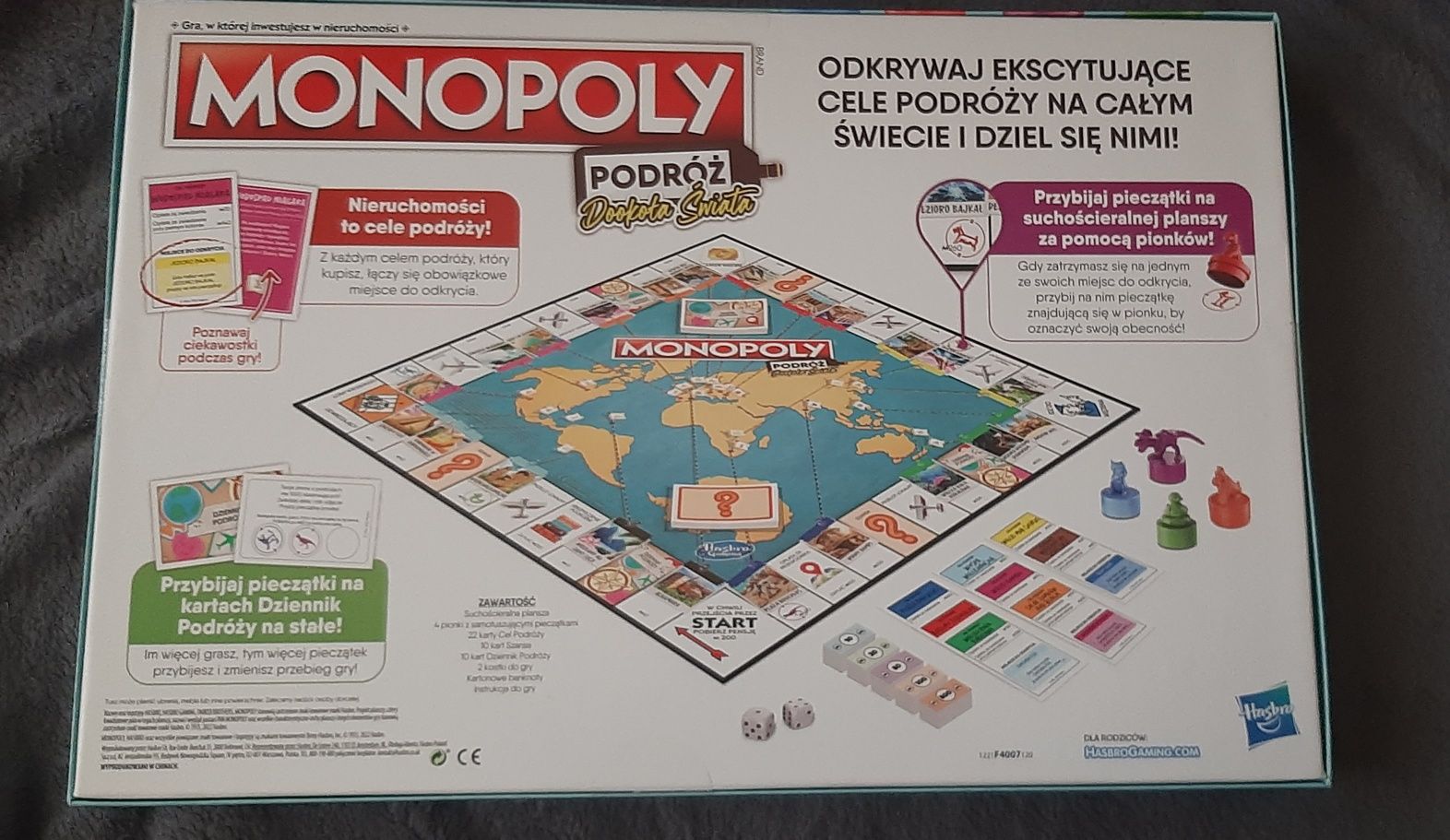 Gra Monopoly Podróż Dookoła Świata