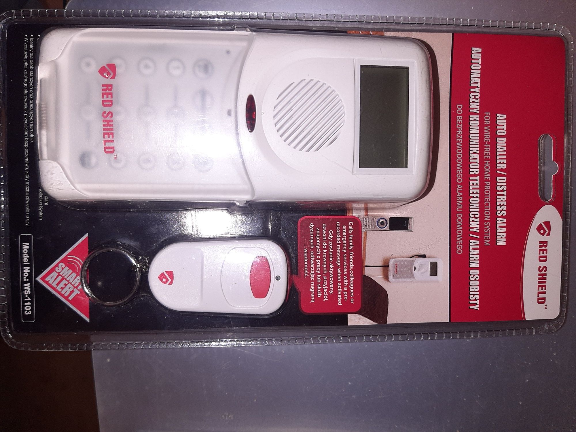 Alarm domowy z powiadomieniem na telefon i pilotem.