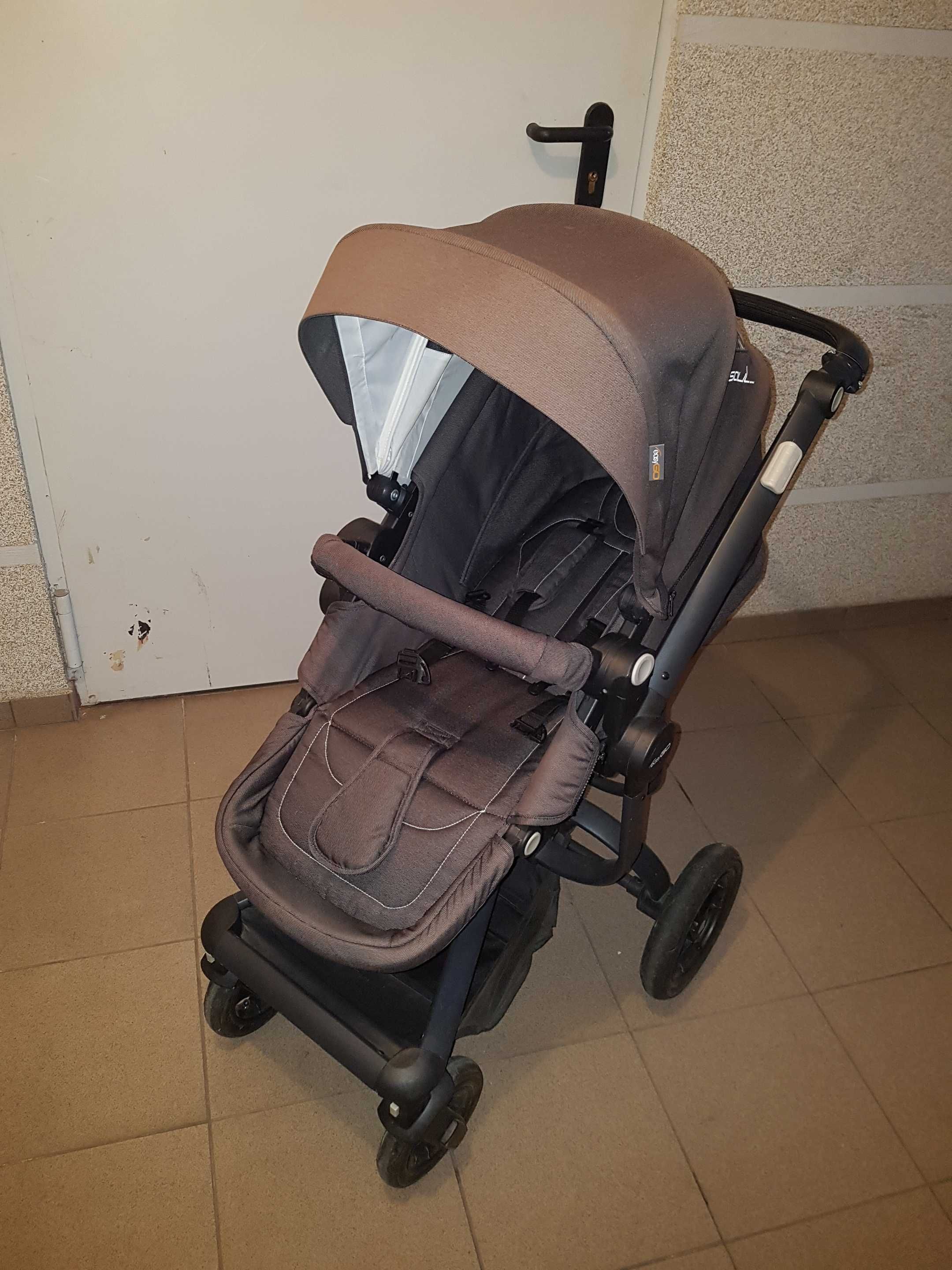 Wózek Easy Go Soul 2w1 plus adaptery do fotelików Cybex, Maxi Cosi itp