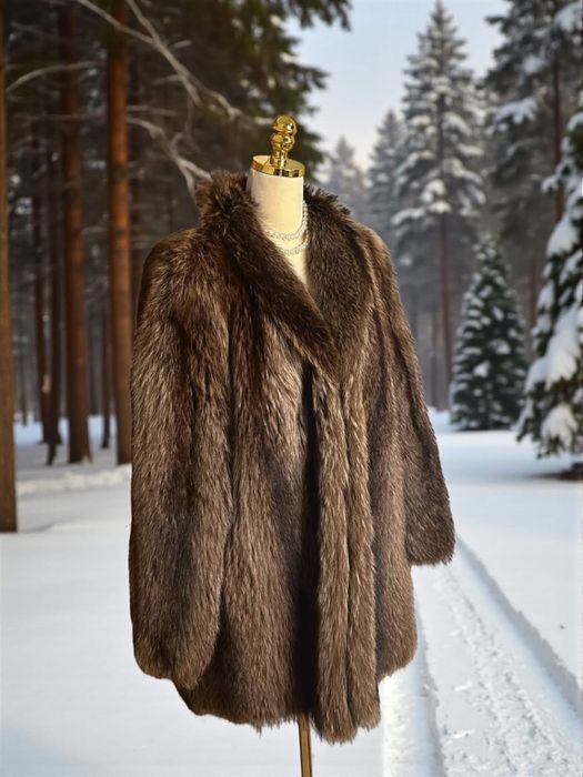 Futro naturalne puszyste, gęste i miękkie