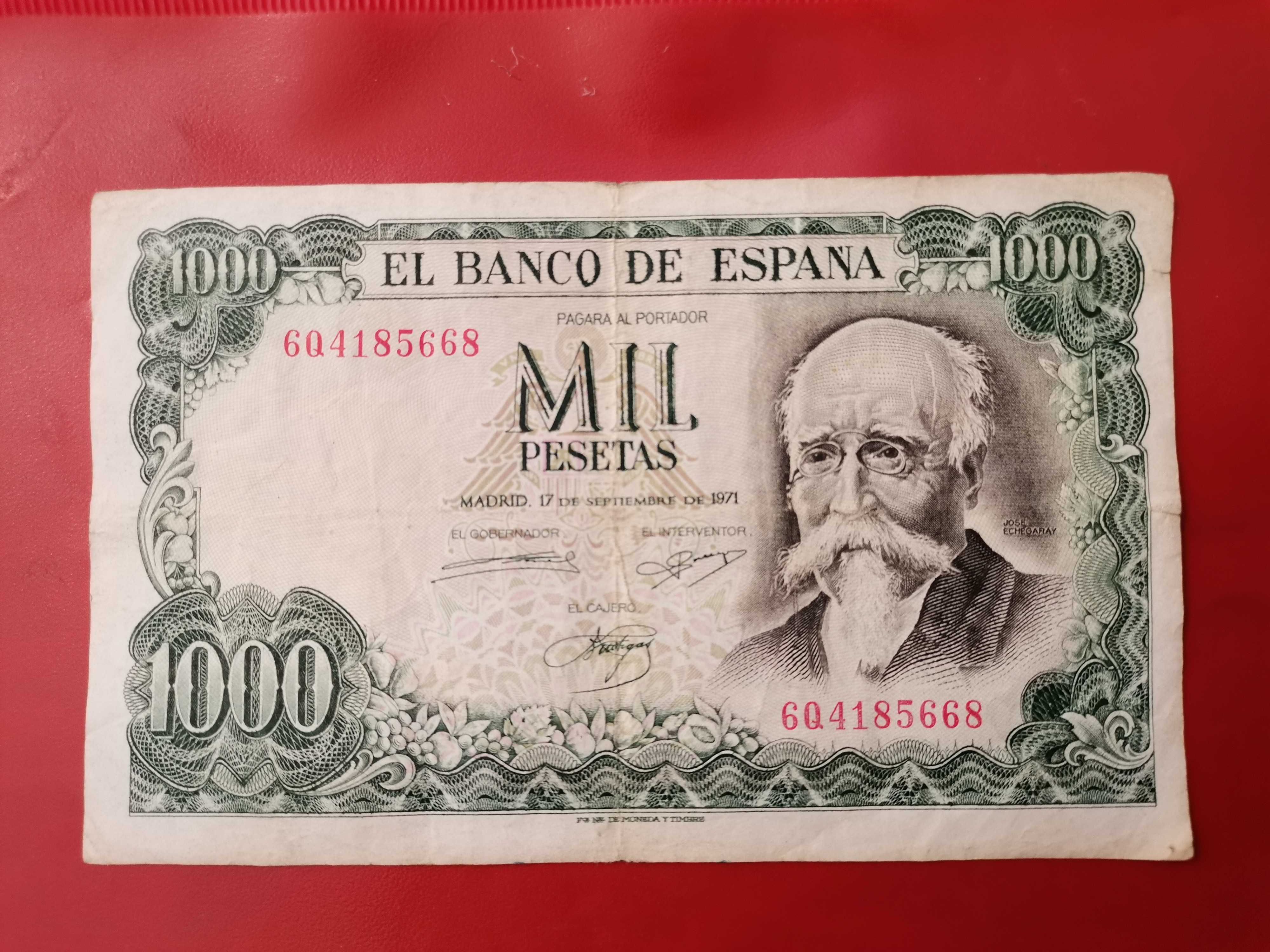 Nota de 1000 pesetas de Espanha