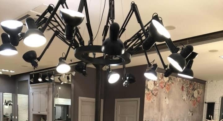 Industrialny Żyrandol Dear Ingo, lampa pająk 16 punktowa LOFT