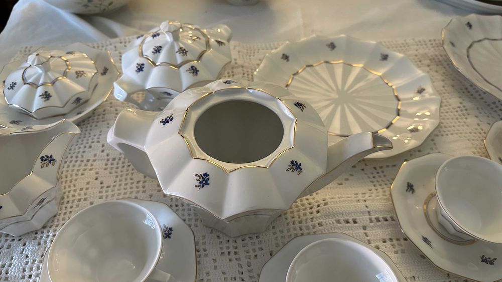 Serviço de chá Coimbra S.P. Portugal – Vintage, completo (12 pax)