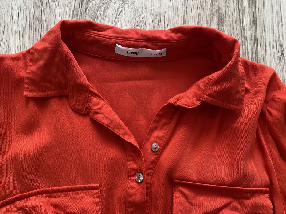 Czerwona sukienka Sinsay m wiskoza