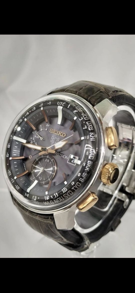 Seiko Astron Sbxa038 Solar Szafir GPS idealny