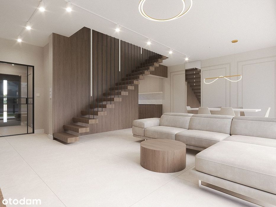 Nowoczesny dom w zabudowie szeregowej - Osiedle Współczesne - Reymonta