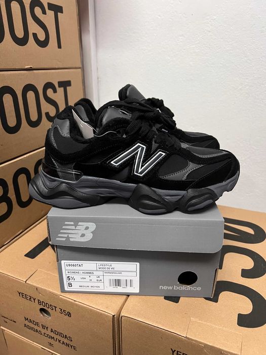 кросівки New Balance 9060 (36-41) термо, жіночі Нью Беланс чорні