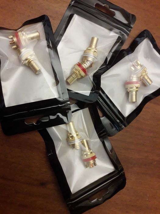 Разьем RCA . pair . левы-правый . тефлон PTFE бренд CMC